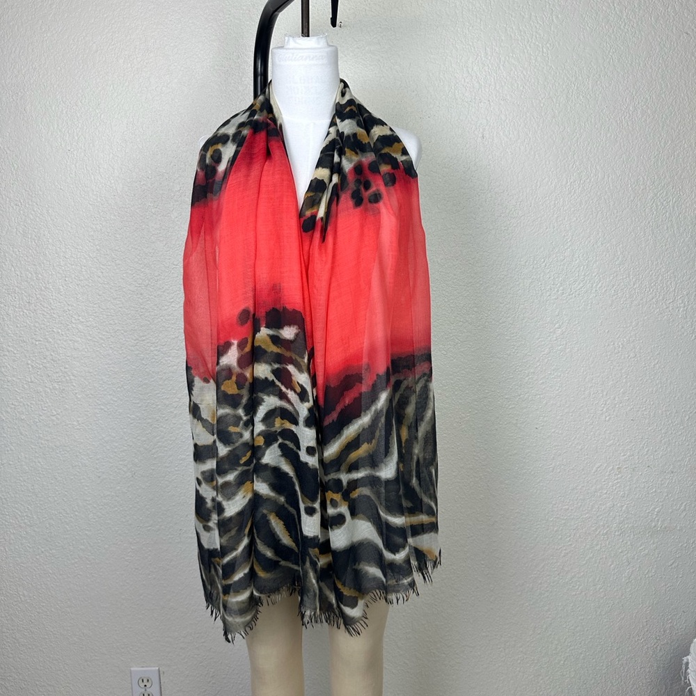 Scarf Womens Leopard Print Fashion Lightweight Accessory New York - Picture 9 of 9